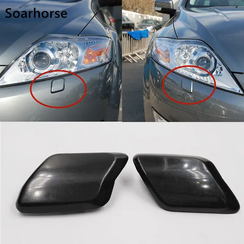 Soarhorse автомобиля Омыватель сопло крышек для Ford Mondeo 2007 2008 2009 2010 2011 2012 передняя фара струей воды покрытие