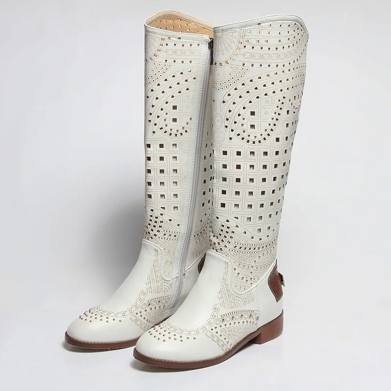 open toe flat ankle boots