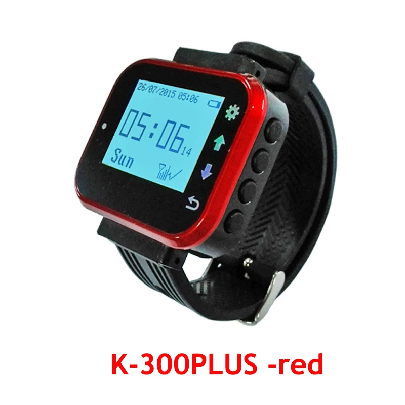 Relógio de Pulso Receptor sem Fio Atendimento ao Cliente Sistema Chamada Garçom Pager Restaurante Equipamentos Catering K-300plus 433 Mhz - Imagem 4
