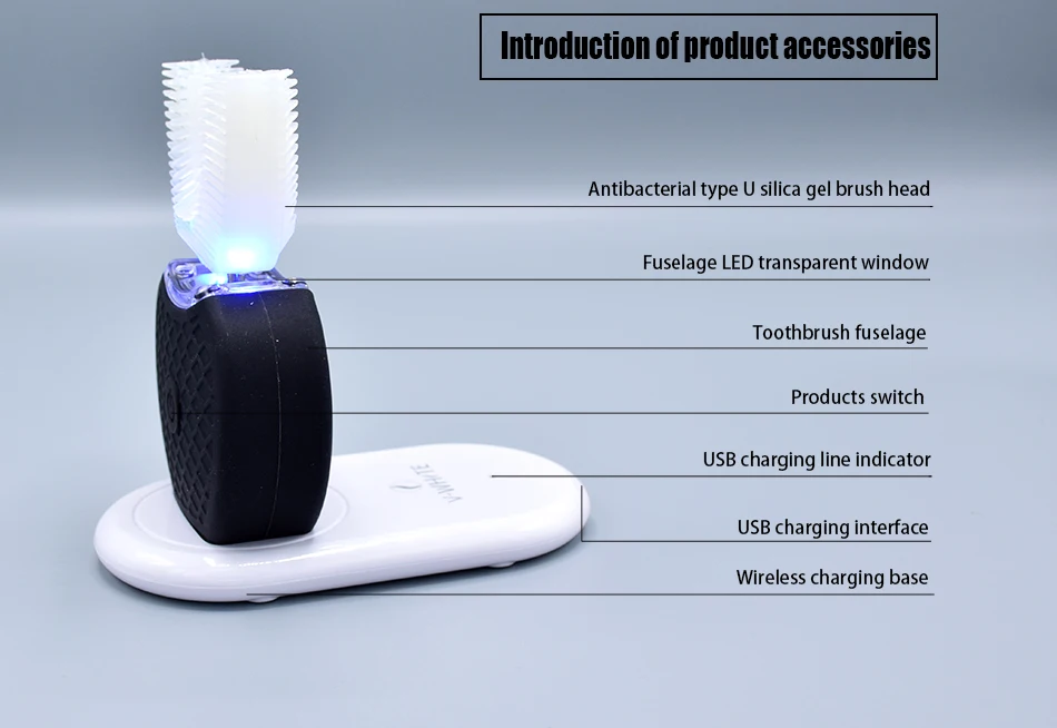 Электрическая зубная щетка USB зарядка перезаряжаемая Водонепроницаемая гигиена полости рта для взрослых уход за зубами массажер идеально чистит зубы