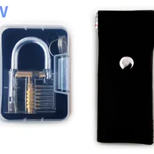 Прозрачный ремесло висячий замок 12 шт. комплект замок ремонт практика слесаря инструмент дисплей замок