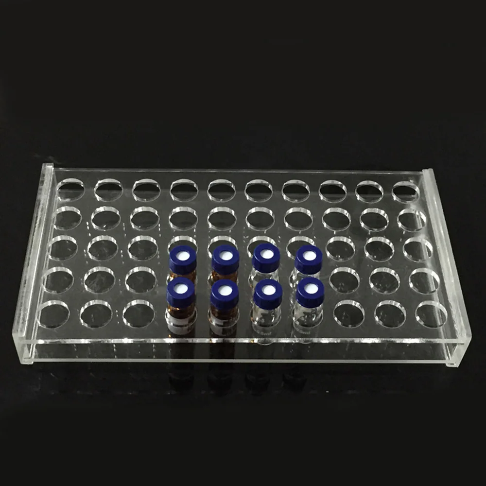 2ml Plexiglass Chromatography vial stand for place 50 vials analytical