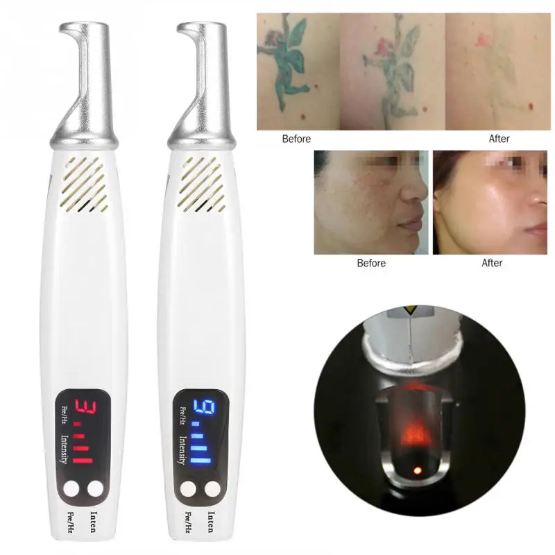 

Light Laser Picosecond Tattoo Pen Freckle Scar Removal Mole Spot Melanin Diluting Facial Treatment Beauty Care Red&Blue