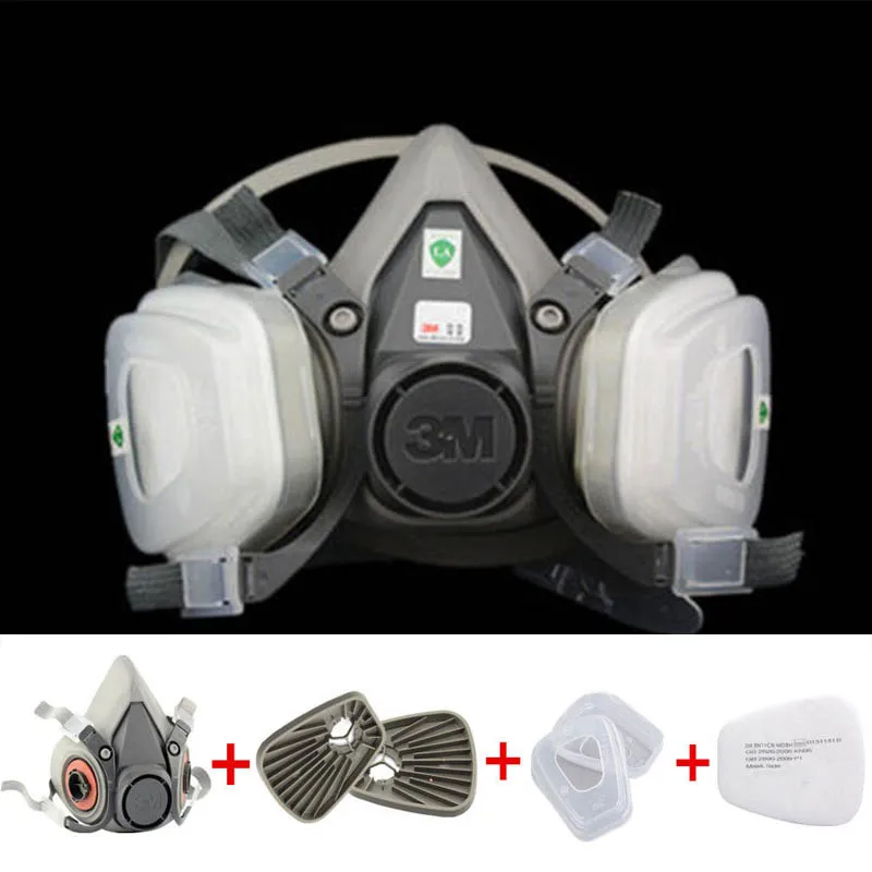 

15 in 1 half Face Respirator 6200 Gas mask Spray Painting Protection Respirator Dust mask