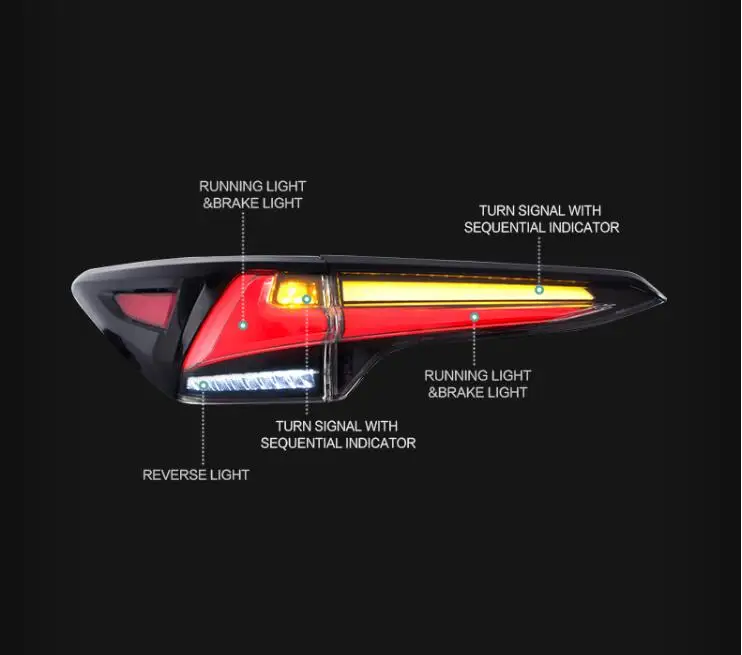 Видео-шоу автомобильные аксессуары задний фонарь для Тойота Королла светодиодный фонарь светильник с полным светодиодный и последовательным индикатор