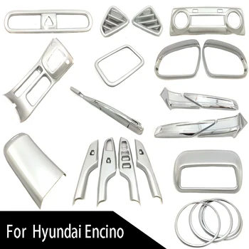 

ABS Chrome Car-styling Cover Auto Accessories Chromium Styling Automobile Deco Set For Hyundai Kona Kauai Encino 2018 2019