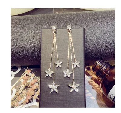 

Jewelry Tassel Earrings 925 Sterling Silver Needle Personality Variety Of Fringed Temperament Simple Fashion Generous