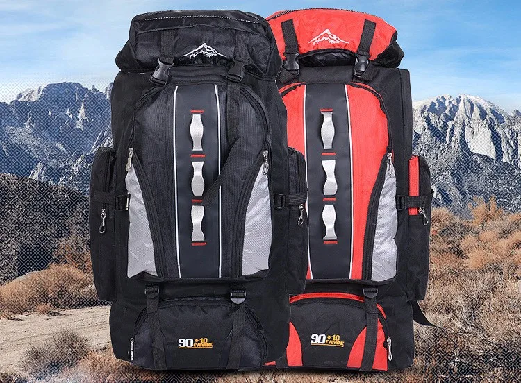 100л  Открытый спортивный водонепроницаемый  дорожный  рюкзак большой ёмкости Для мужчин /женщин для  кемпинга/ восхождения