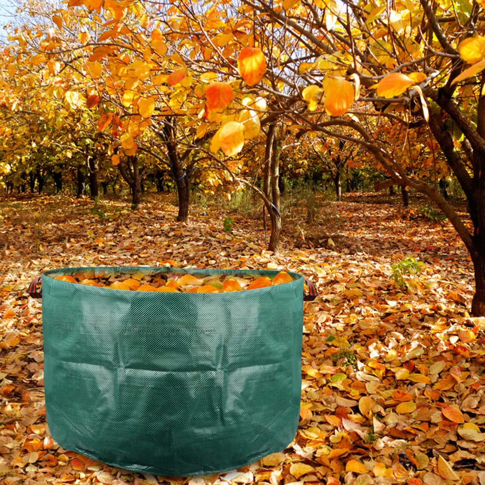 79*42cm Garden Storage Bag Planting PE Growing Bags Grass Leaves Cleaning Bag Home Garden