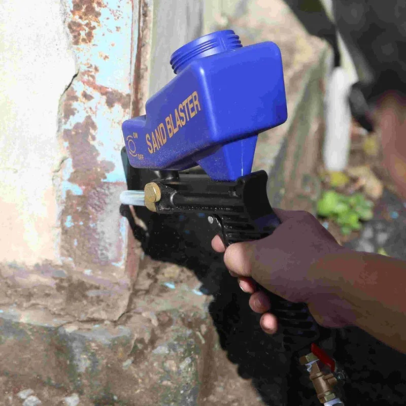

Gravity Feed Air Sand Blastinggun Rust Paint Oil Removal Portable Tools SMN88