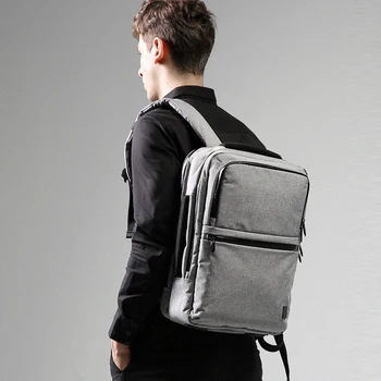 

Man Backpack Fit 15.6 inch Laptop Multi-layer Space Travel Male Bag Mochila Leisure Multifunction Shoulder Bag Business Bags