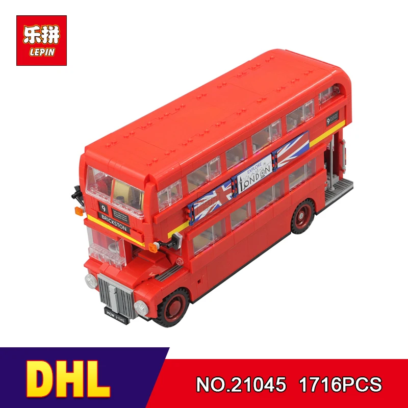 

DHL LEPIN 21045 1716Pcs Creator Camper Bus Model Building Kits Bricks Toys Model Compatible for Children toy Gifts 10258