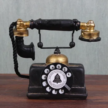 

Antique telephone set decoration retro cafe storefront bar window decoration 3