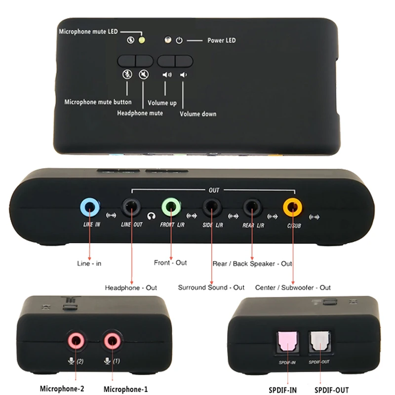 USB2.0 7 1 Звуковая карта добавить на картах Cmi 6206 Чипсет с SPDIF и USB кабель удлинитель