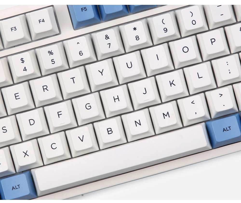 Голубое небо и белое облако keycap 112/157 клавиш PBT Вишневый профиль краситель-сублимированный MX Переключатель для механической клавиатуры keycap