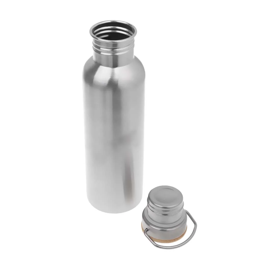 Stainless Steel Sports Water Bottle With Wide Mouth Outdoor Camping 750ml Double Walled Water Bottle for Sport Camping Hiking