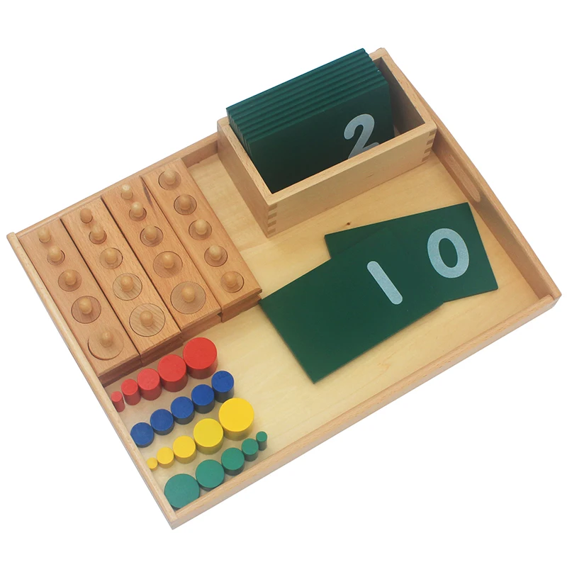 Baby Toy Montessori Materials Wooden Toy Wood Small Tray Toys for Kids Teaching Receives Pallet Early Education Preschool Toys