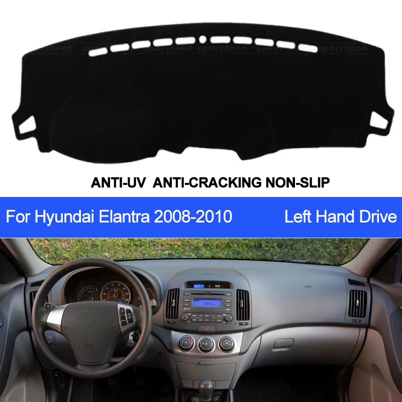 Чехол TAIJS для приборной панели автомобиля Hyundai Elantra 2008 2009 2010 коврик ковер анти