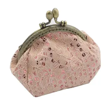 

Dollar Price 2020 Retro Women Wallets Lady Vintage Lace Small Wallet Hasp Purse Lady Clutch Bag Purse For Coins carteras mujer