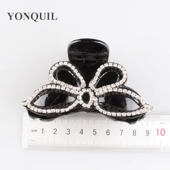 

2020 Rhinestone adorned bowknot Hair Claws Women Accessories plastic Hair Crab Clamp Headwear Beaming Hair Clip 3pcs/lot SYHC44