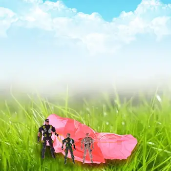 

9cm Paratroopers Parachute Soldiers Kids Children Outdoor Sports Hand Throw Toy