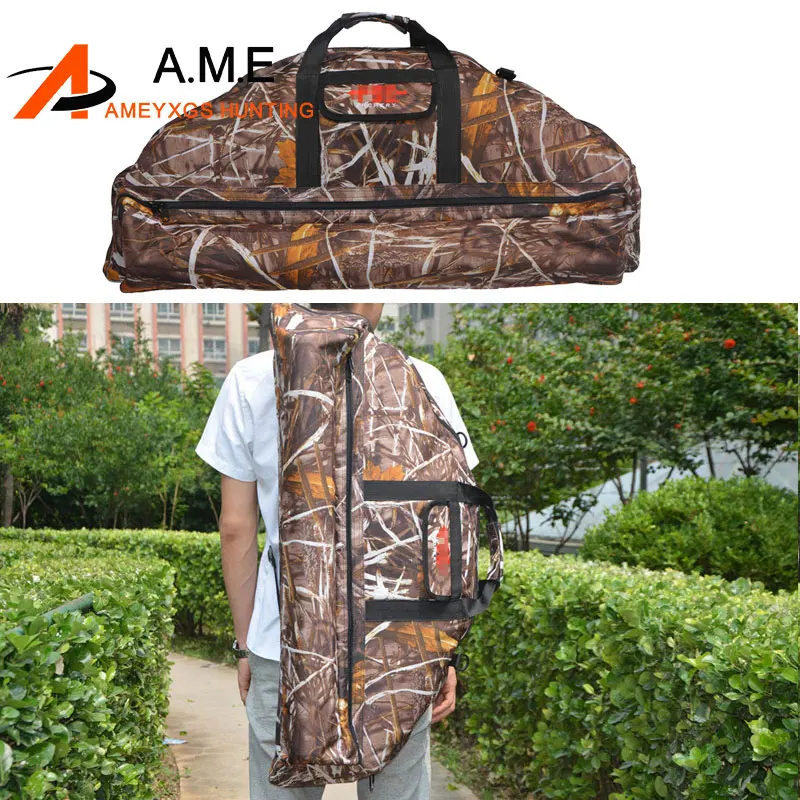 

Camo Archery Bow Pocket Arrow Bag Recurve Bow Case Soft Plush Fabric To Protect Recurve Bow Armguard Arrow Puller Tools