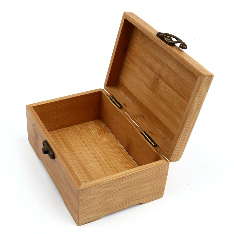 

customized wooden caskets Storage Box Elegant Gift Box Jewelry Sundries Makeup Organizer Prints Bamboo Eco-Friendly Container