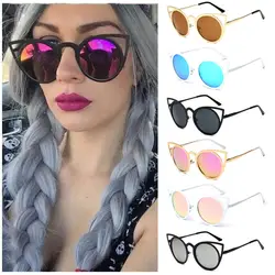 Для женщин "кошачий глаз" классический дизайн негабаритных UV400 очки Мода оттенки Прямая поставка