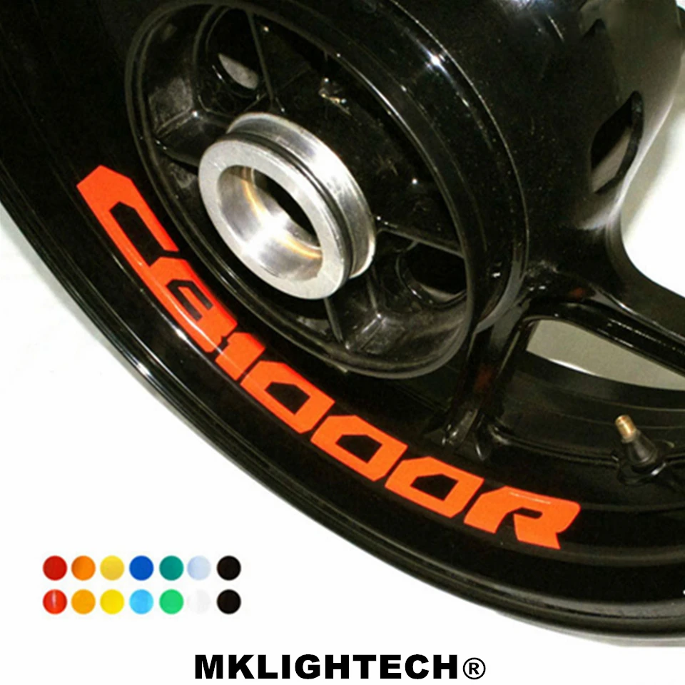 

k-sharp 8 X CUSTOM INNER RIM DECALS WHEEL Reflective STICKERS STRIPES FIT HONDA CB 1000R
