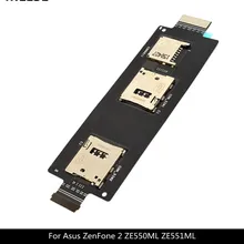 Запасные части для ASUS ZenFone 2 5,5 дюймов ZE551ML ZE550ML держатель для чтения sim-карт гибкий кабель со слотом