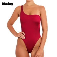 4 цвета, купальник, цельный костюм, хит, купальник на одно плечо, Mujer, плюс, монокини, однотонный, без бретелек, купальник, красный, мягкий, стринги, XL