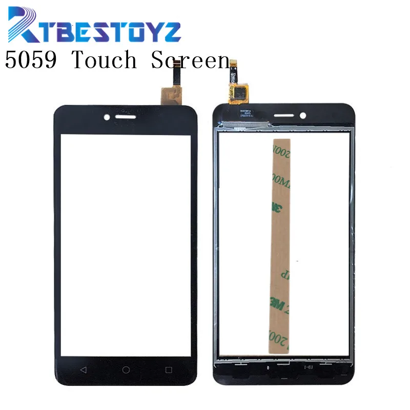 

RTBESTOYZ 5.0inch For BQ-5059 5058 Touch Screen Front Glass Digitizer Panel Sensor Glass Lens Replacement For BQ 5059