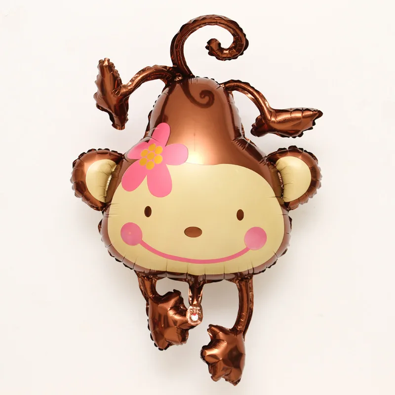 Festive & Party Supplies Just 10pcs/lot 108*85cm Large Cartoon Monkey Foil Balloon Air Ballons Birthday Party Decorations Kidss Toy Baloes Free Shipping Products Are Sold Without Limitations Event & Party