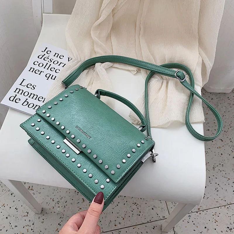 

Ladies Hand Bags Mini Chain Crossbody Bags for Women 2018 Fashion Leather Shoulder Messenger Bag Female Rivet Flap Tote Bolsas