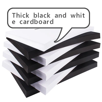 

70-400gsm 20pcs/lot A4 Balck and White Printable Cover Paper DIY Handmade Card Making Craft Paper Thick Paperboard Cardboard