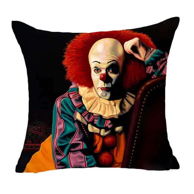 Horror Pattern Cushion Cover Throw Pillowcase Waist Pillowcase