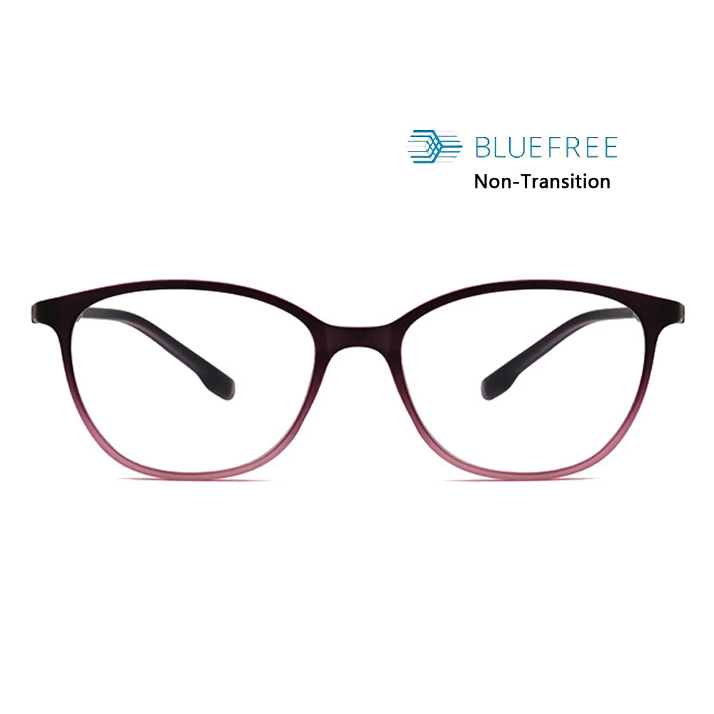Прогрессивный переход фотохромные анти синий луч Компьютер очки для чтения гибкая рамка UV400 без линии постепенная солнцезащитные очки - Цвет оправы: Rose-Anti Blue Ray