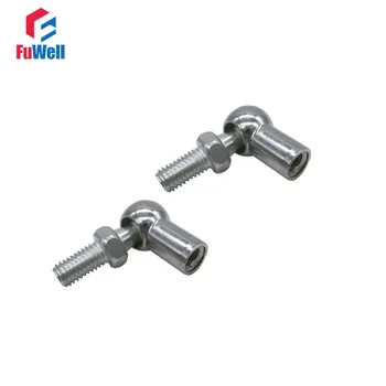 

M8 Ball Joint Gas Spring Connectors 8mm Thread Silver Tone Metal Screwed Joint