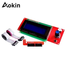 Aokin 2004 ЖК-дисплей Дисплей 3D-принтеры Reprap умный контроллер для адаптера Reprap RAMPS 1,4 1,6 Mega2560 доска 2004 ЖК-дисплей контроллер