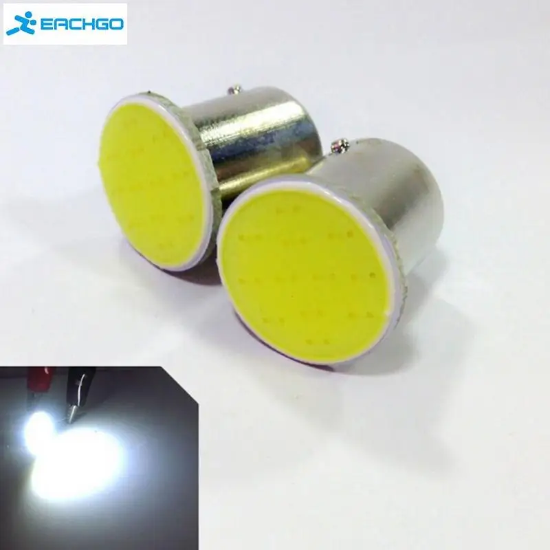 

12 SMD LED COB Chips 1156 BA15s Car Auto Trunk Rear Turn Signal Lights Parking Bulb Lamp DC12V Yellow Red White