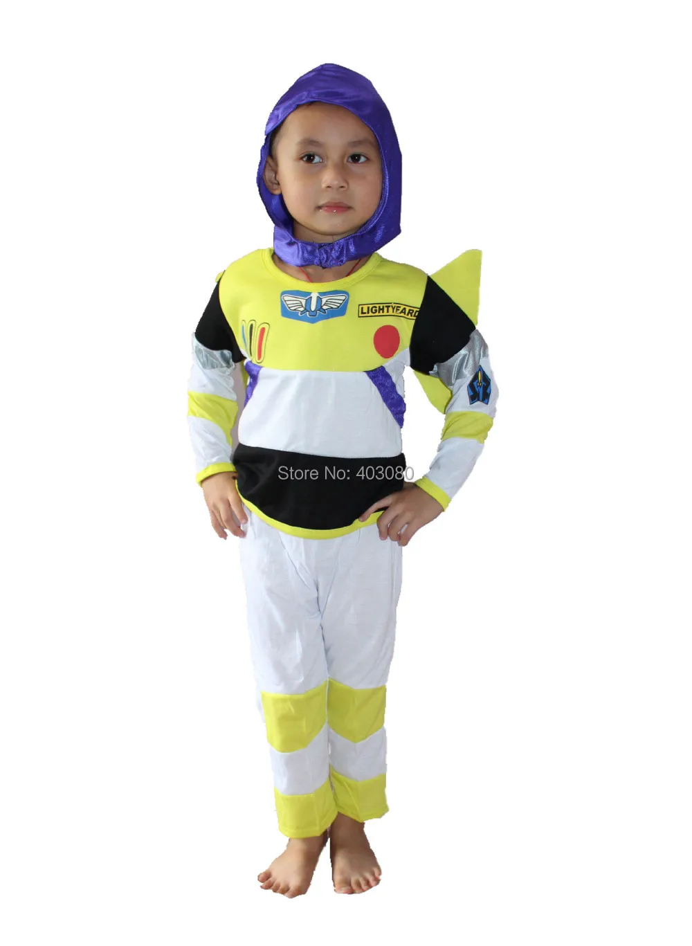 Высокие хлопок 3-7 лет Хэллоуин Дети Toy Story buzz lightyear ролевые костюмы Детская ролевых игр одежда и отдыха wea