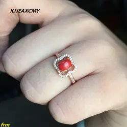 Kjjeaxcmy Fine Jewelry 925 Серебро инкрустированные красочные природные женский Ху Shan женский кольцо опт и розница фейерверк