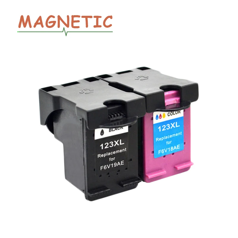 Magnétique Compatible cartouche D'encre Pour HP 123 Pour HP123 Deskjet 2130 2132 3630 3632 1110