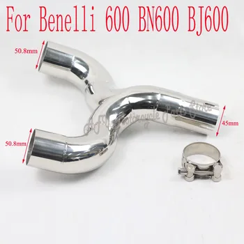 

For Benelli 600 BN600 BJ600 Motorcycle Stainless Steel Modified Exhaust Connect Link Middle Pipe For Benelli 600 BN600 BJ600