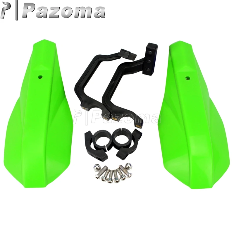 Vert Poignée Brosse Bar Gardes Mains Universel Pour Kawasaki Dirt Pit Bikes