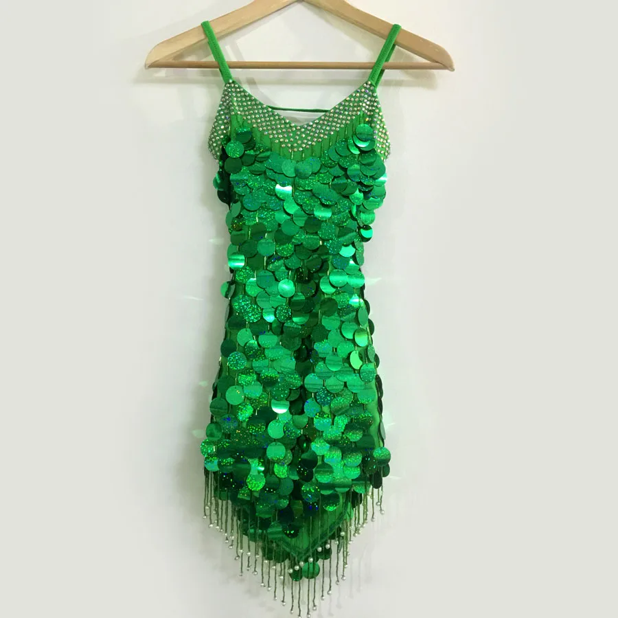 

New style Latin dance costume sexy senior sequins latin dance dress for women latin dance competition dresses S-4XL