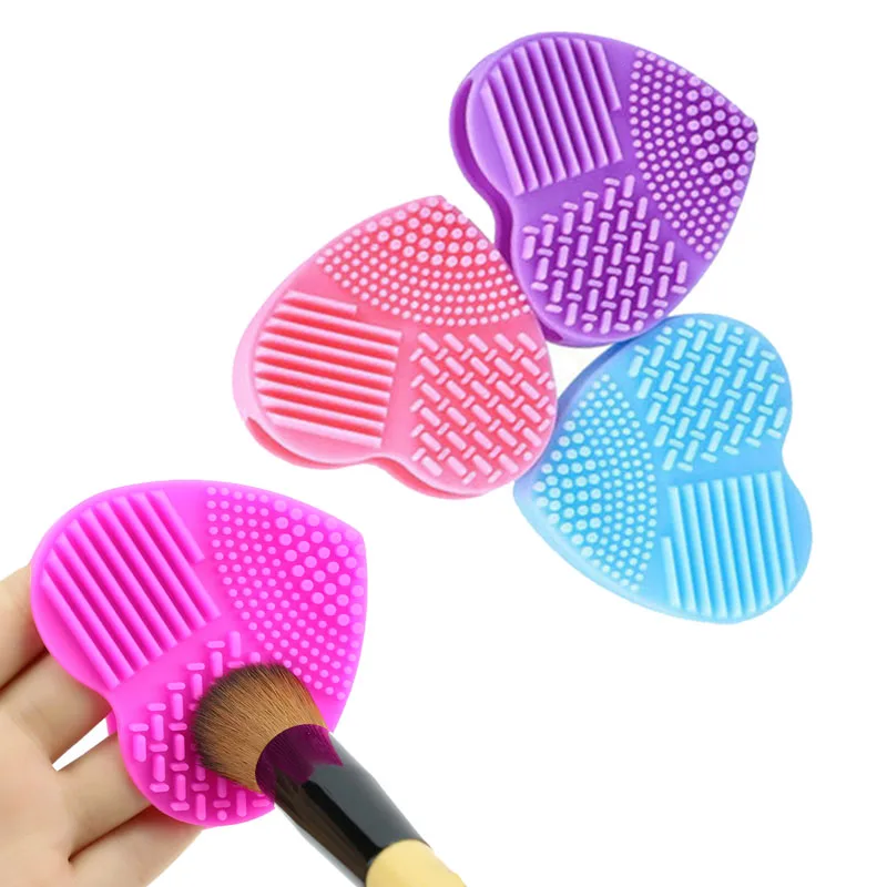 

1PC Silicon Brush Egg Cleaning Washing Tool Washing Cosmetic Brush Cleaner Cosmetics Brushes Scrubber Board Remove Dirt Residues
