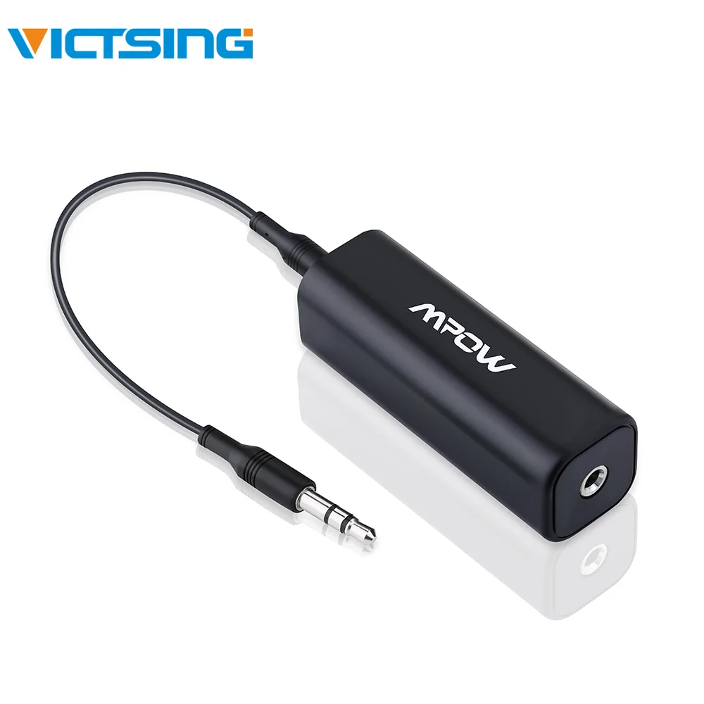 

VicTsing MA1 Ground Loop Noise Isolator for Car Audio System Stereo with 3.5mm Audio Cable Noise Cancelling Black