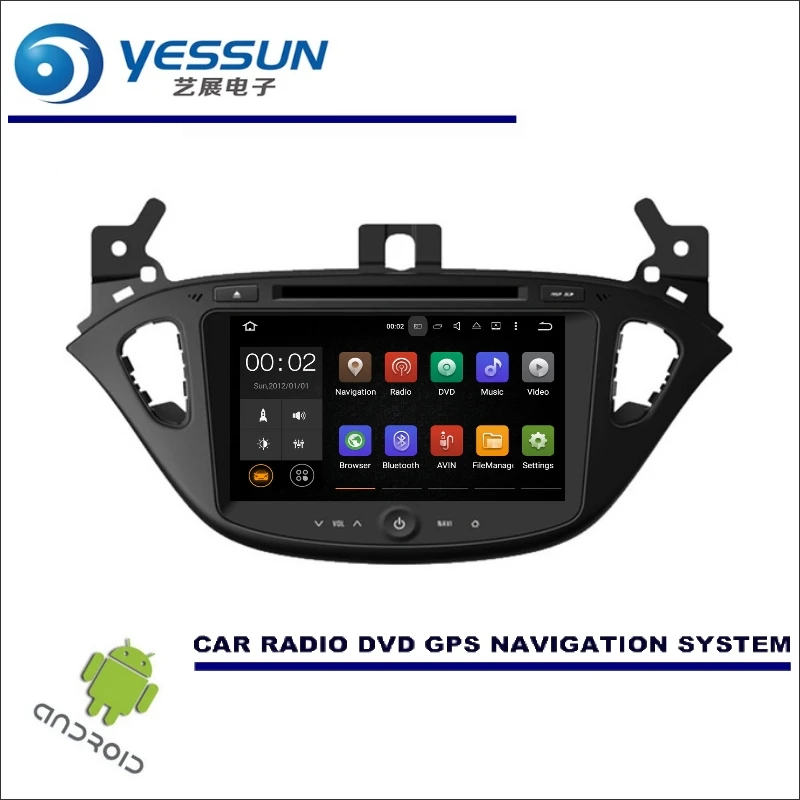 YESSUN Wince/мультимедиа для Android навигации для Opel Corsa E~ CD DVD gps плеер навигационное Радио стерео, сенсорный экран