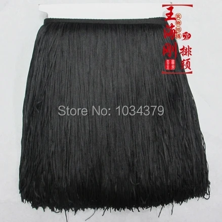 12Colors 30CM Width Polyester 10Yards Latin Dance Apparel Thin Line Fringe Lace Trims Rayon DIY Manual Accessories